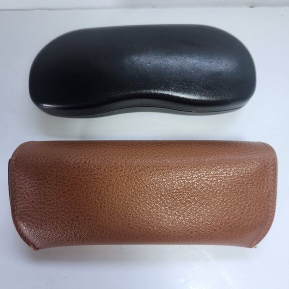 Ray Ban Eye Sun Glasses Case Lot of 2 Hard Clamshell and Soft Leather Case - Picture 3 of 6
